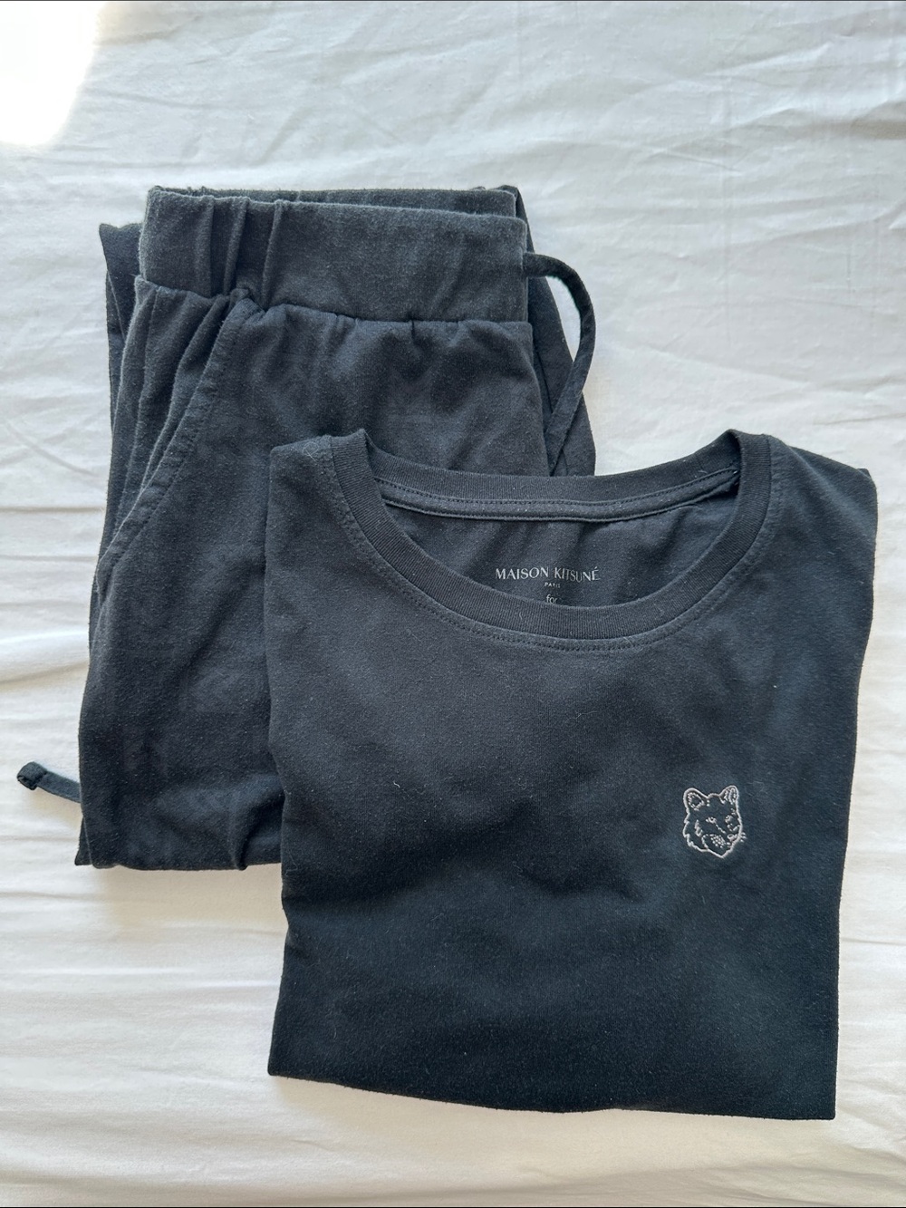 MAISON KITSUNE Pajama Set for EVA AIR size M